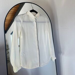 New LOFT White Classic Blouse